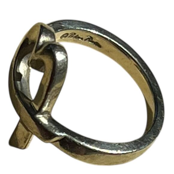 Tiffany & Co. Paloma Picasso Sterling Silver Loving Heart Ring - Size 4.5 - Picture 5 of 8